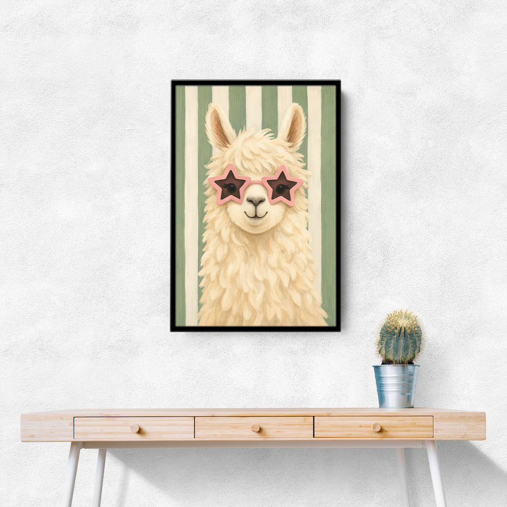 Llama With Star Glasses