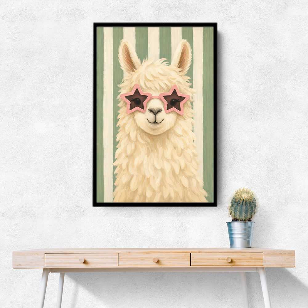 Llama With Star Glasses