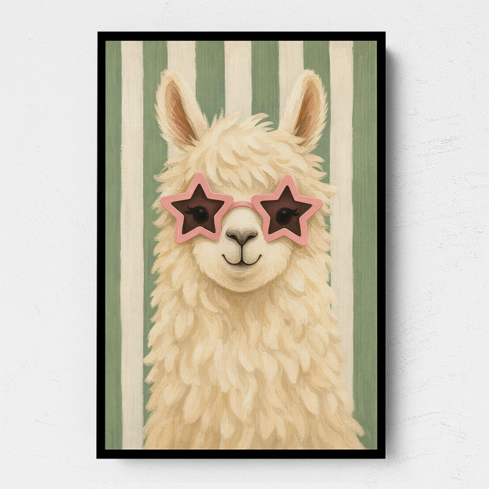 Llama With Star Glasses