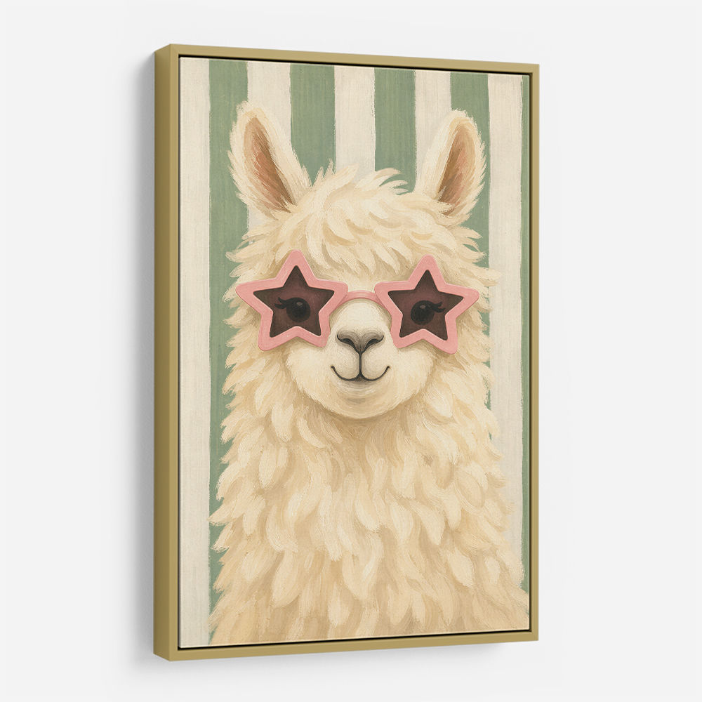 Llama With Star Glasses