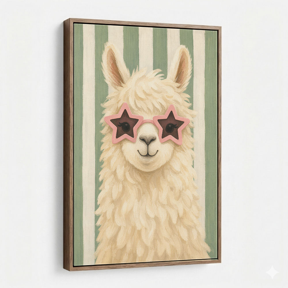 Llama With Star Glasses