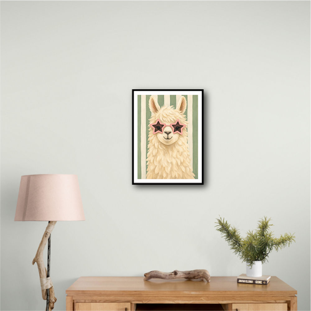 Llama With Star Glasses