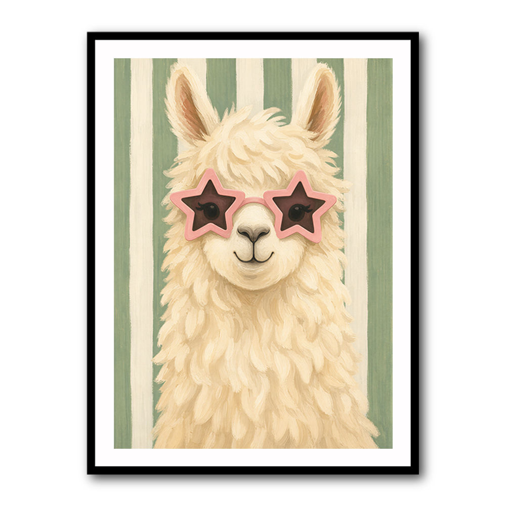 Llama With Star Glasses