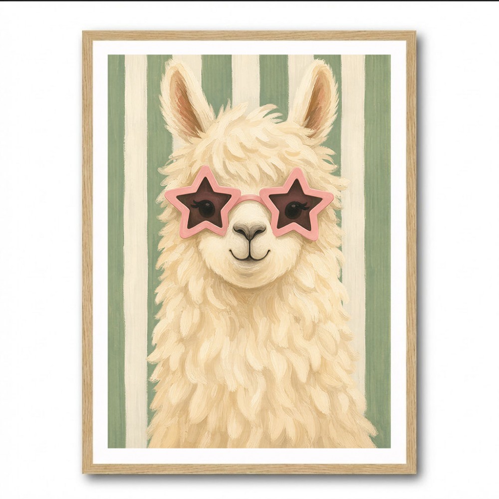 Llama With Star Glasses