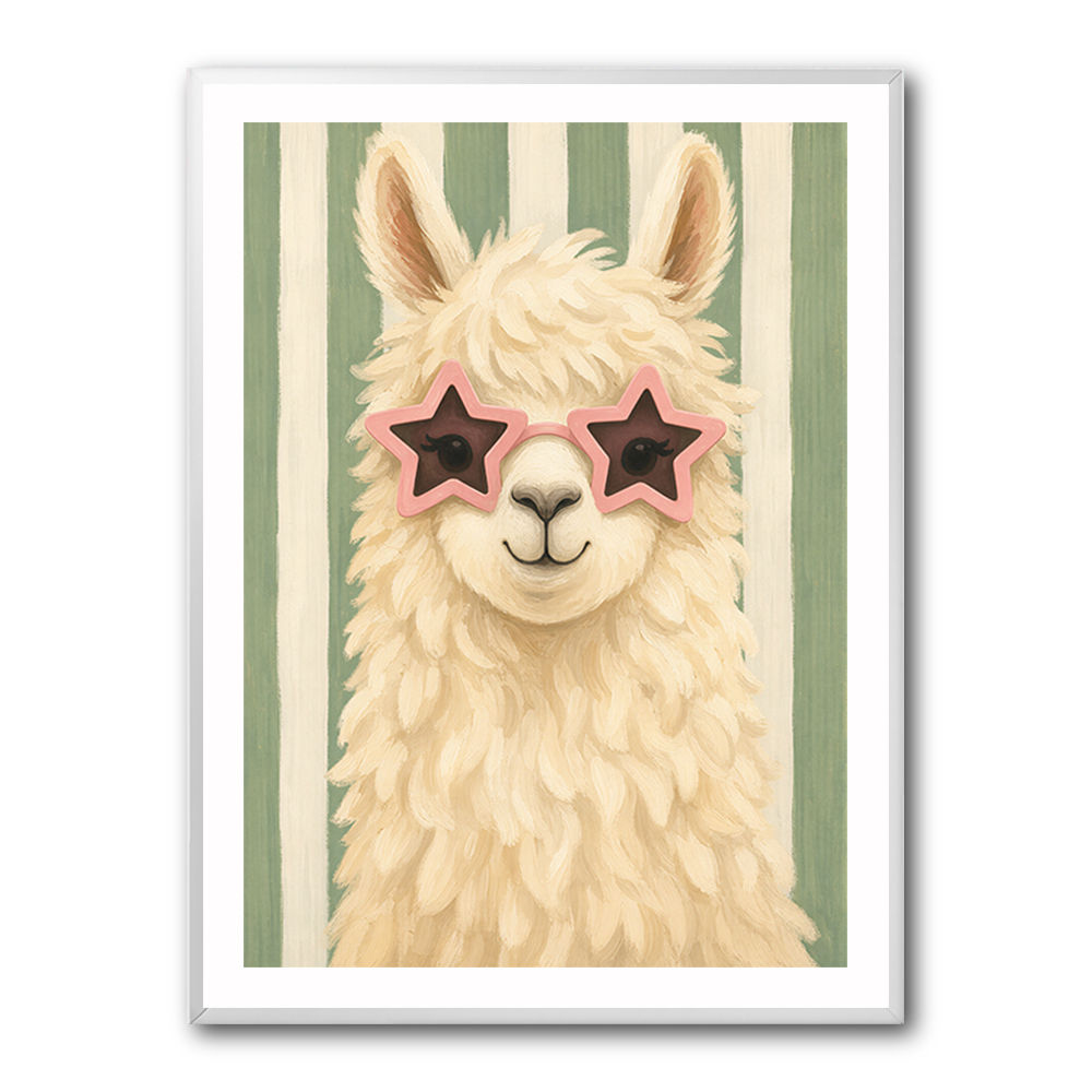 Llama With Star Glasses