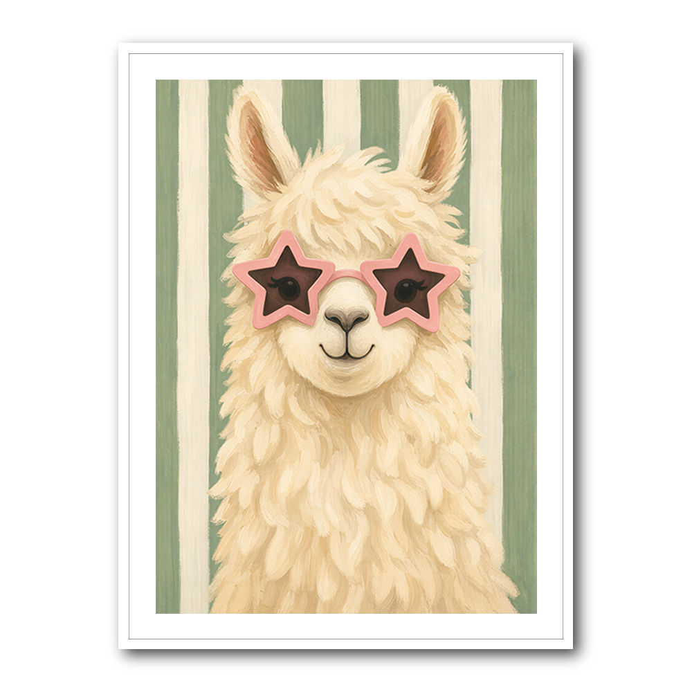 Llama With Star Glasses