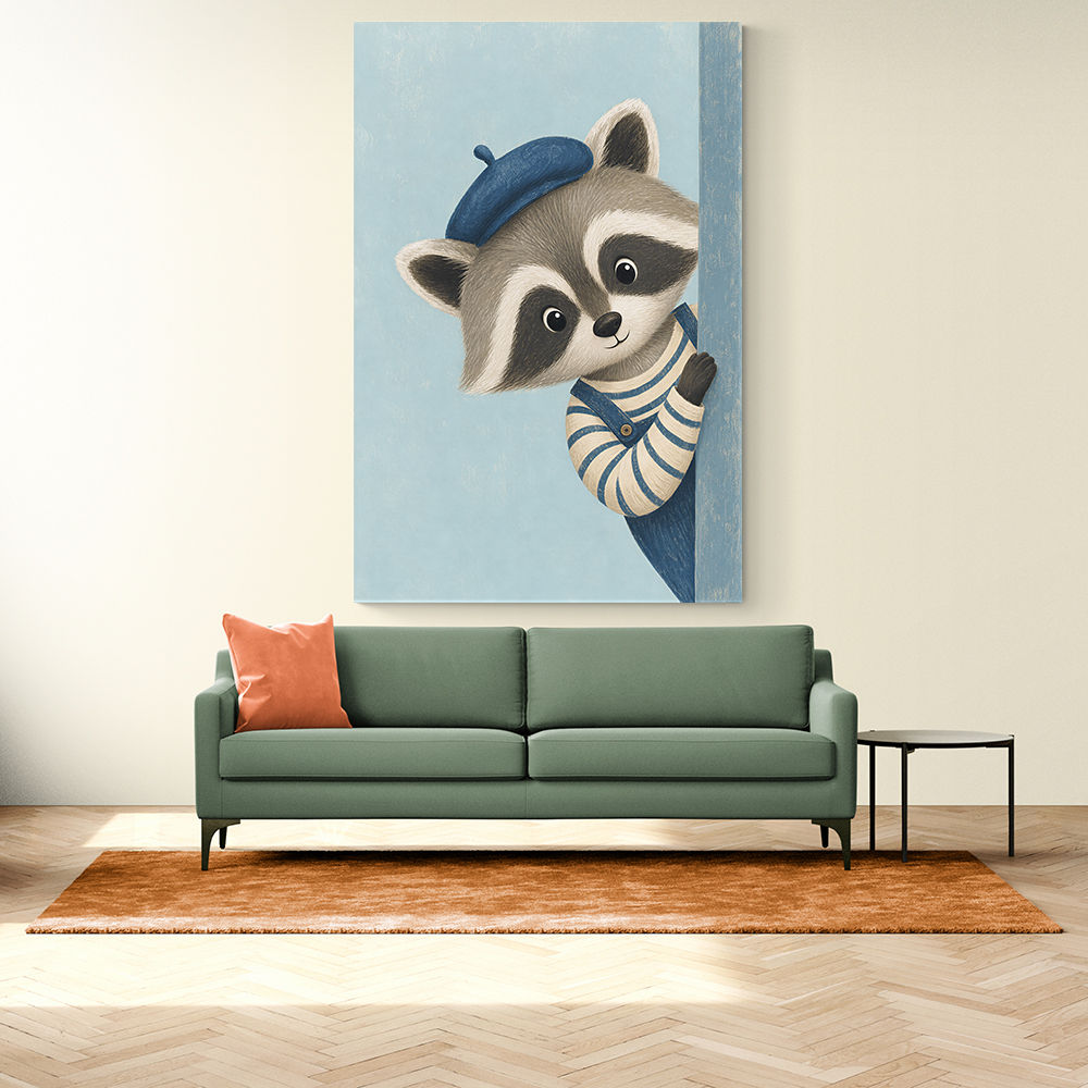 Raccoon Side Portrait