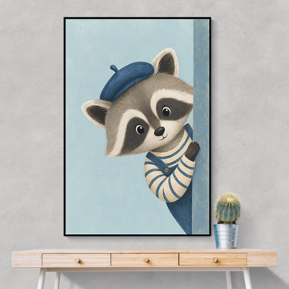 Raccoon Side Portrait