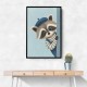 Raccoon Side Portrait