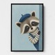 Raccoon Side Portrait