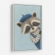 Raccoon Side Portrait
