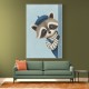 Raccoon Side Portrait