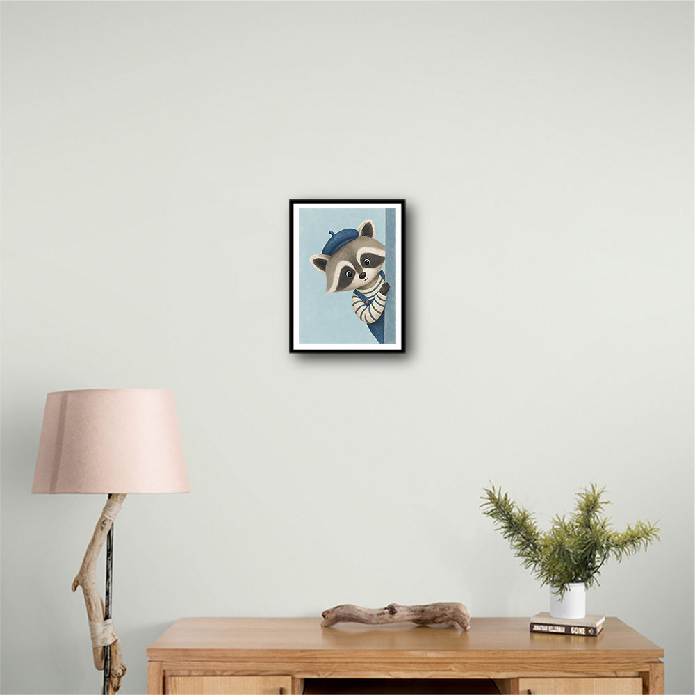 Raccoon Side Portrait