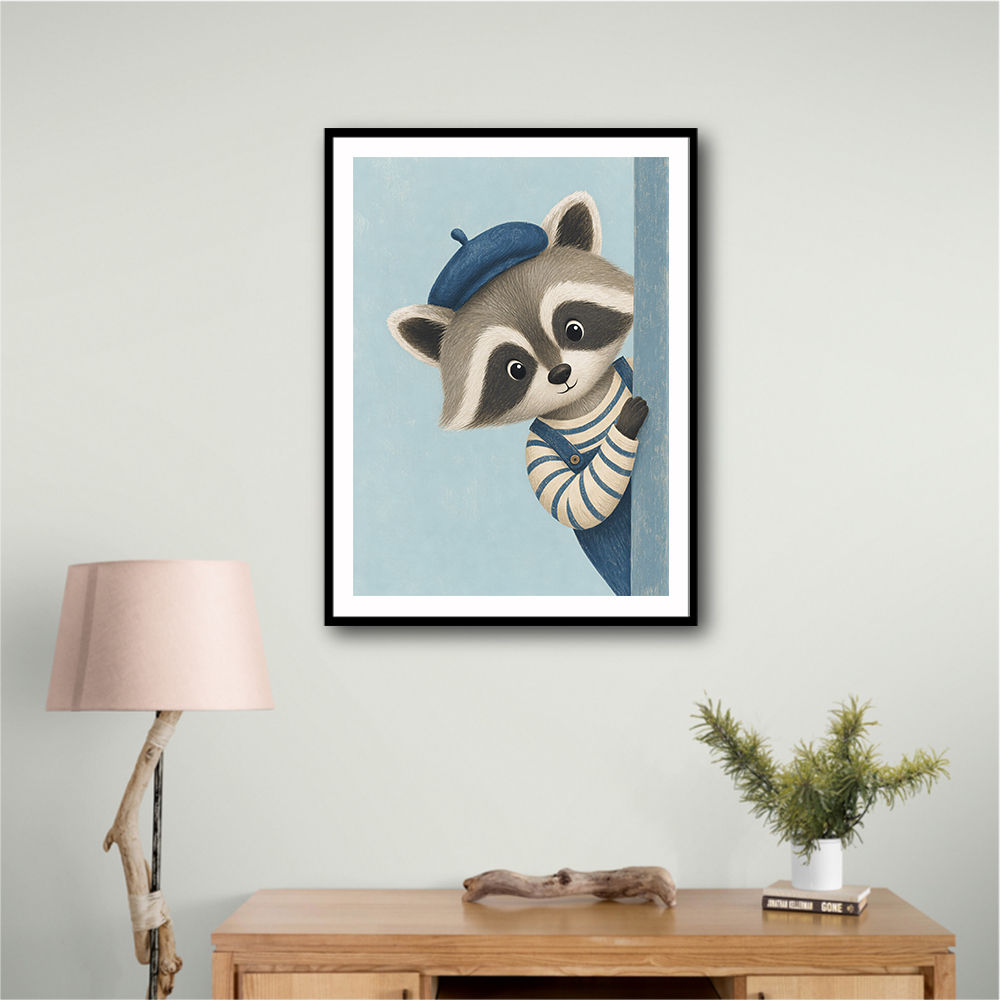Raccoon Side Portrait