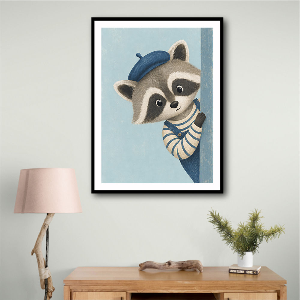 Raccoon Side Portrait