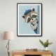 Raccoon Side Portrait