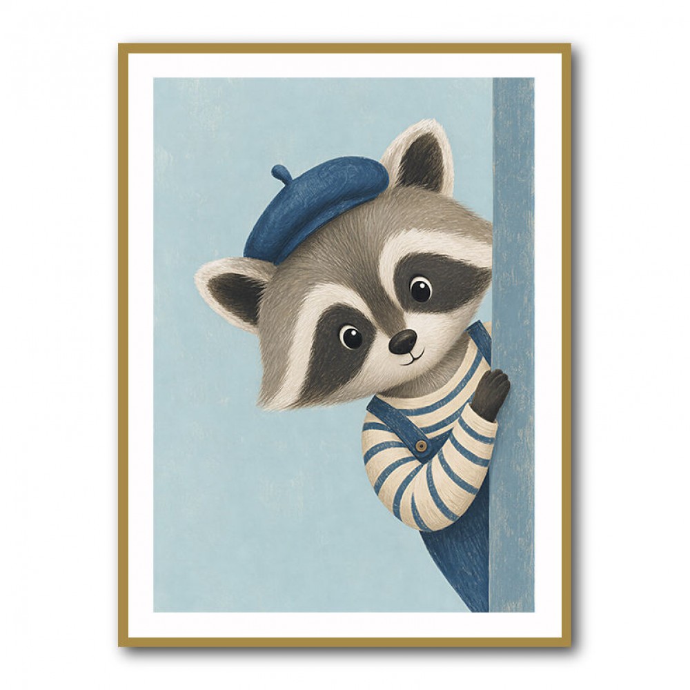 Raccoon Side Portrait