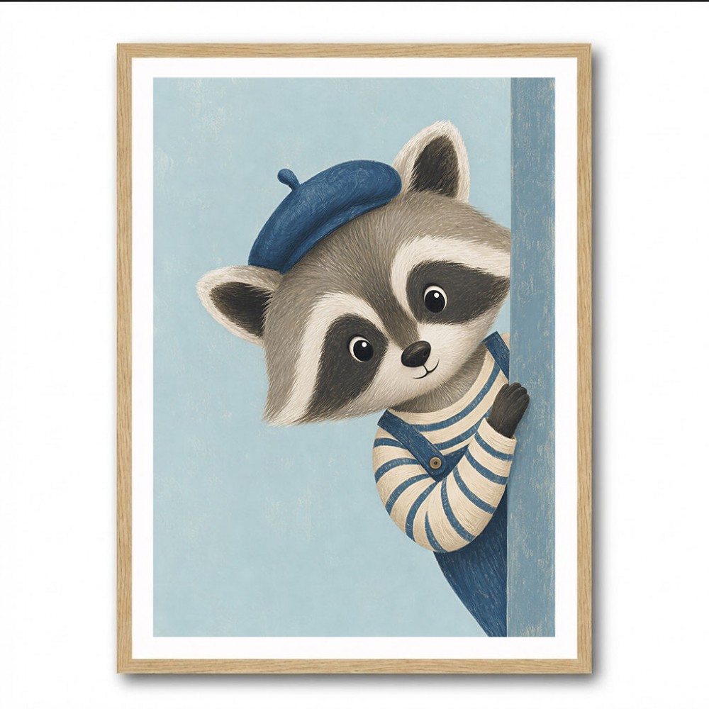 Raccoon Side Portrait