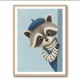 Raccoon Side Portrait
