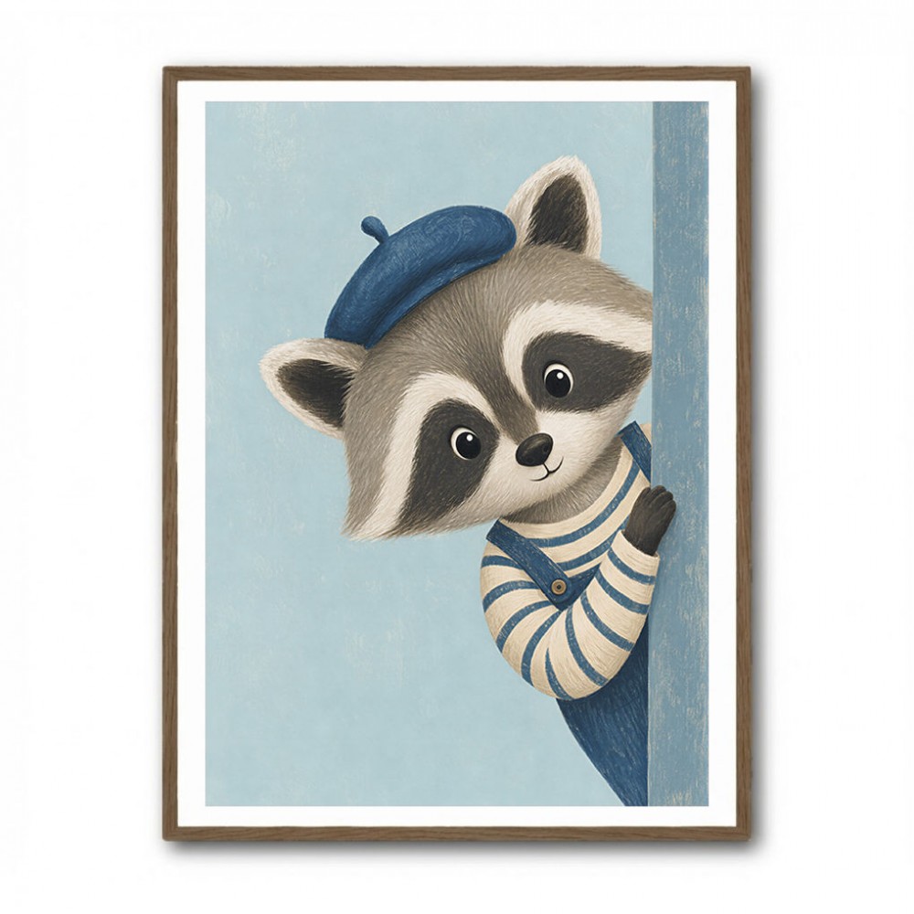 Raccoon Side Portrait