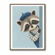 Raccoon Side Portrait