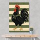 Rooster Striped Poster