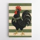 Rooster Striped Poster