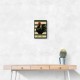Rooster Striped Poster