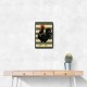 Rooster Striped Poster