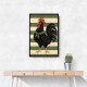Rooster Striped Poster