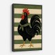 Rooster Striped Poster