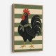 Rooster Striped Poster