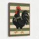 Rooster Striped Poster