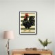 Rooster Striped Poster