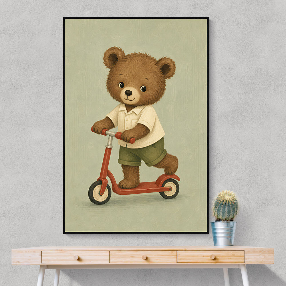 Bear on Scooter