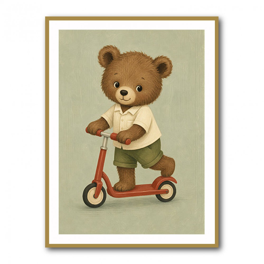 Bear on Scooter