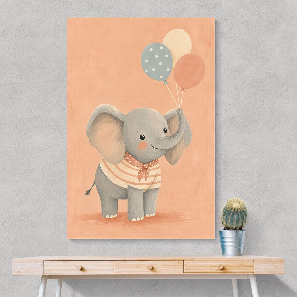 Elephant With Balloons
