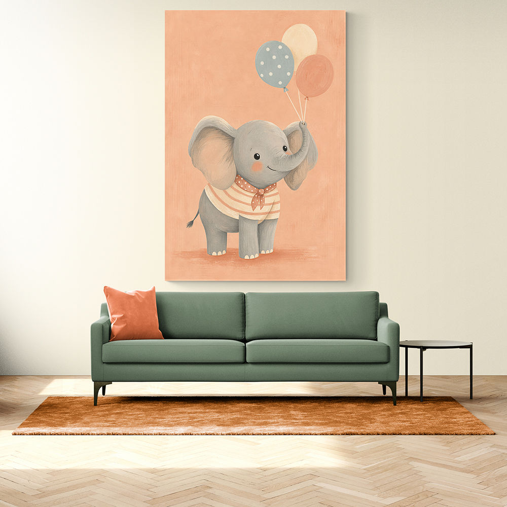 Elephant With Balloons