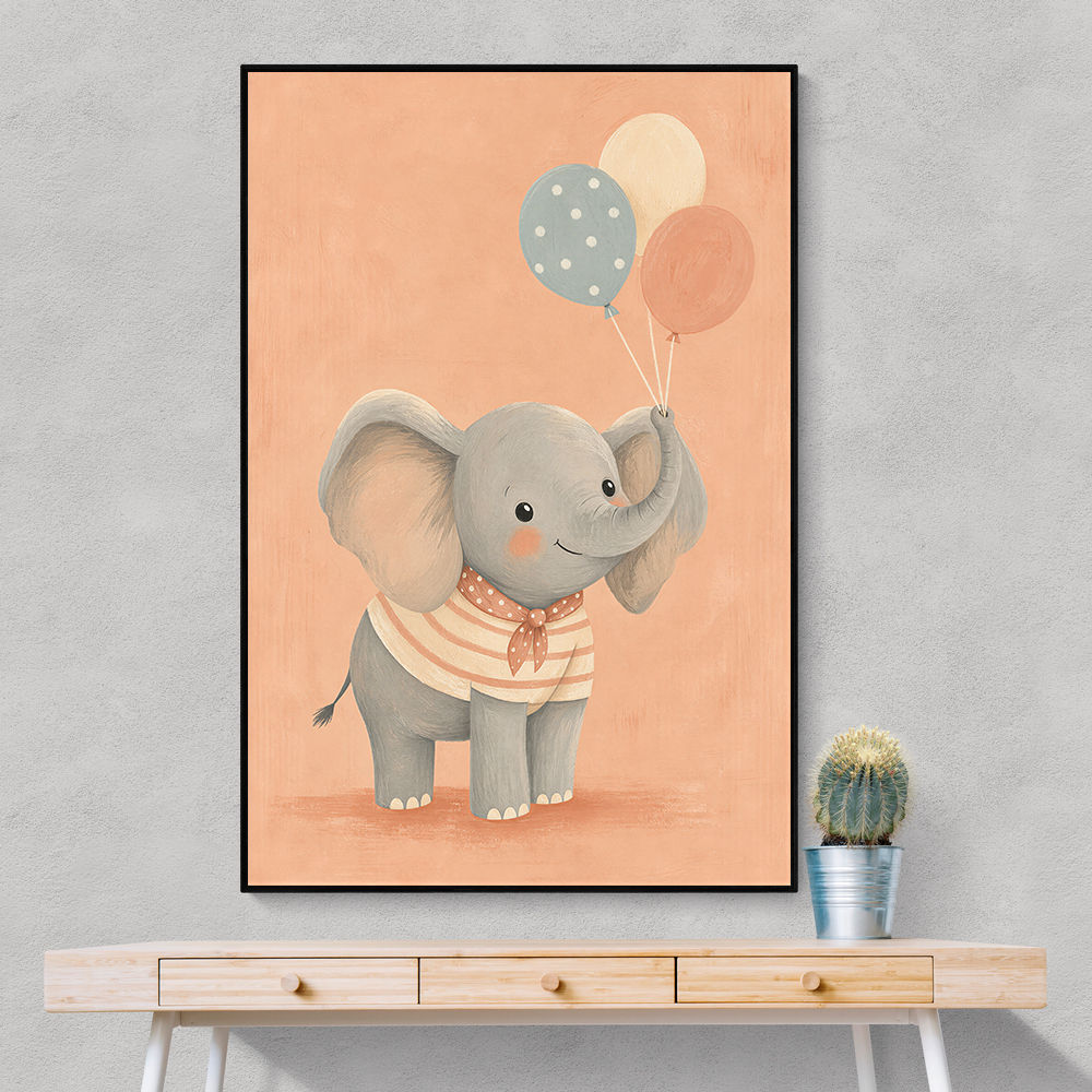 Elephant With Balloons
