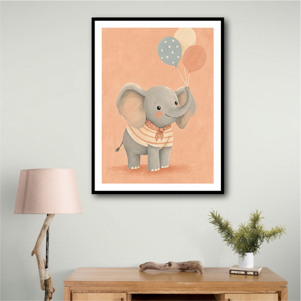 Elephant With Balloons