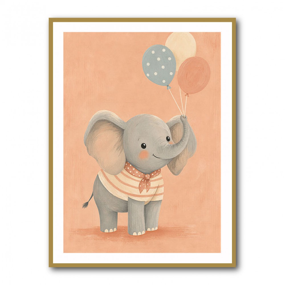 Elephant With Balloons