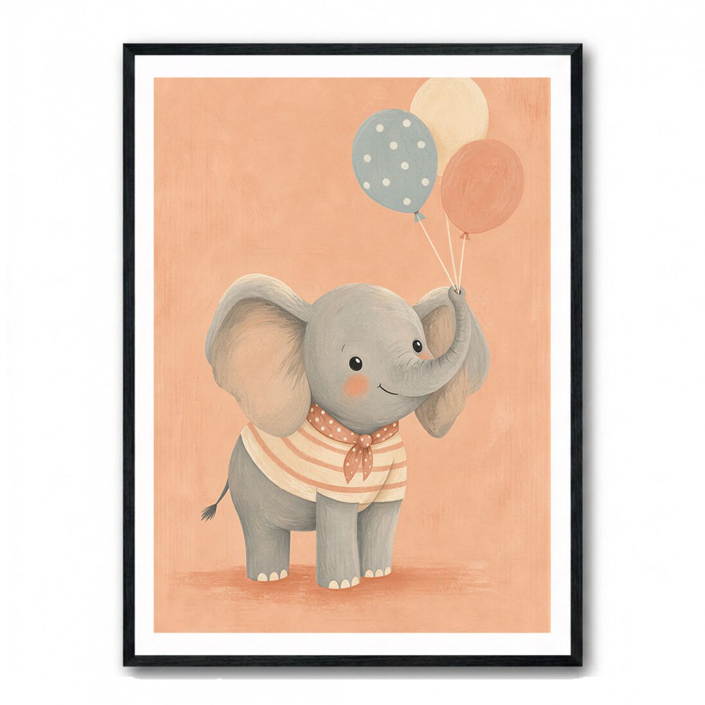 Elephant With Balloons