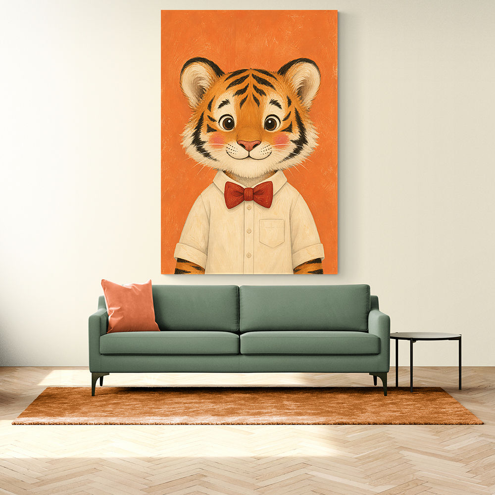 Tiger With Bow Tie