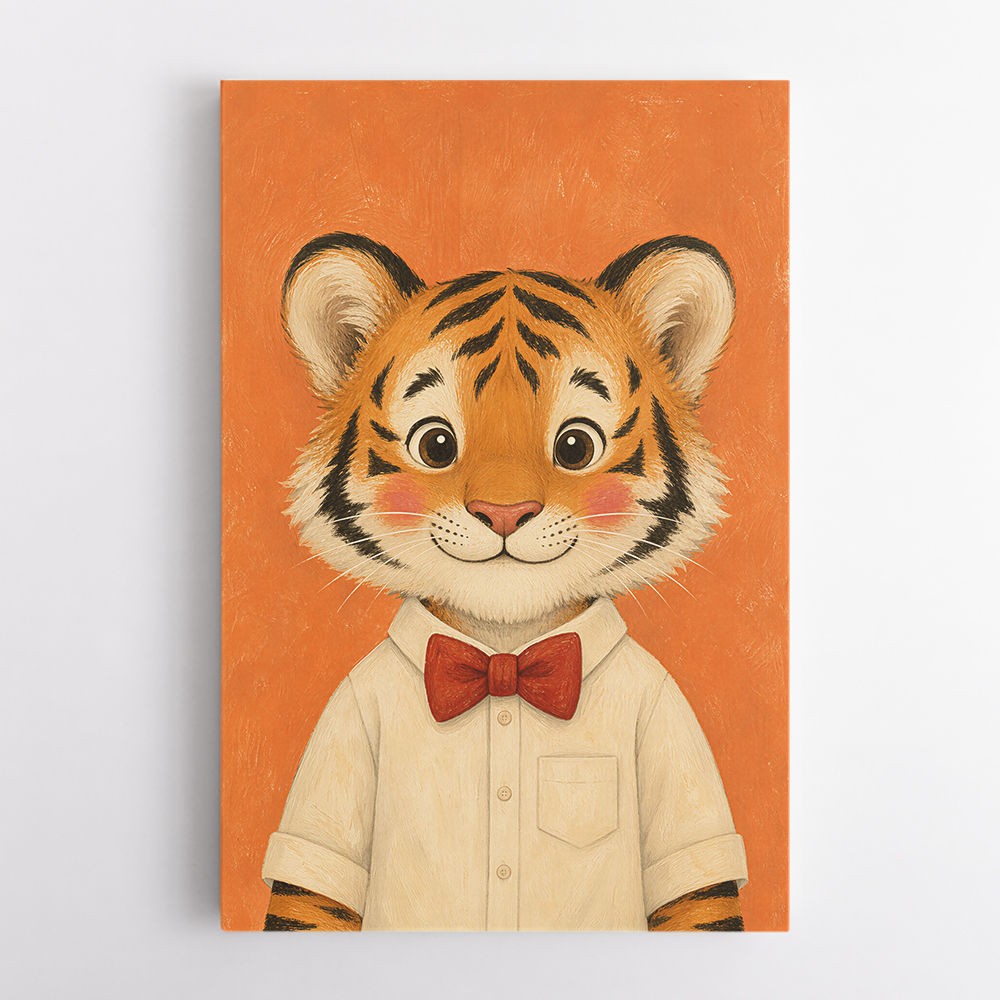 Tiger With Bow Tie