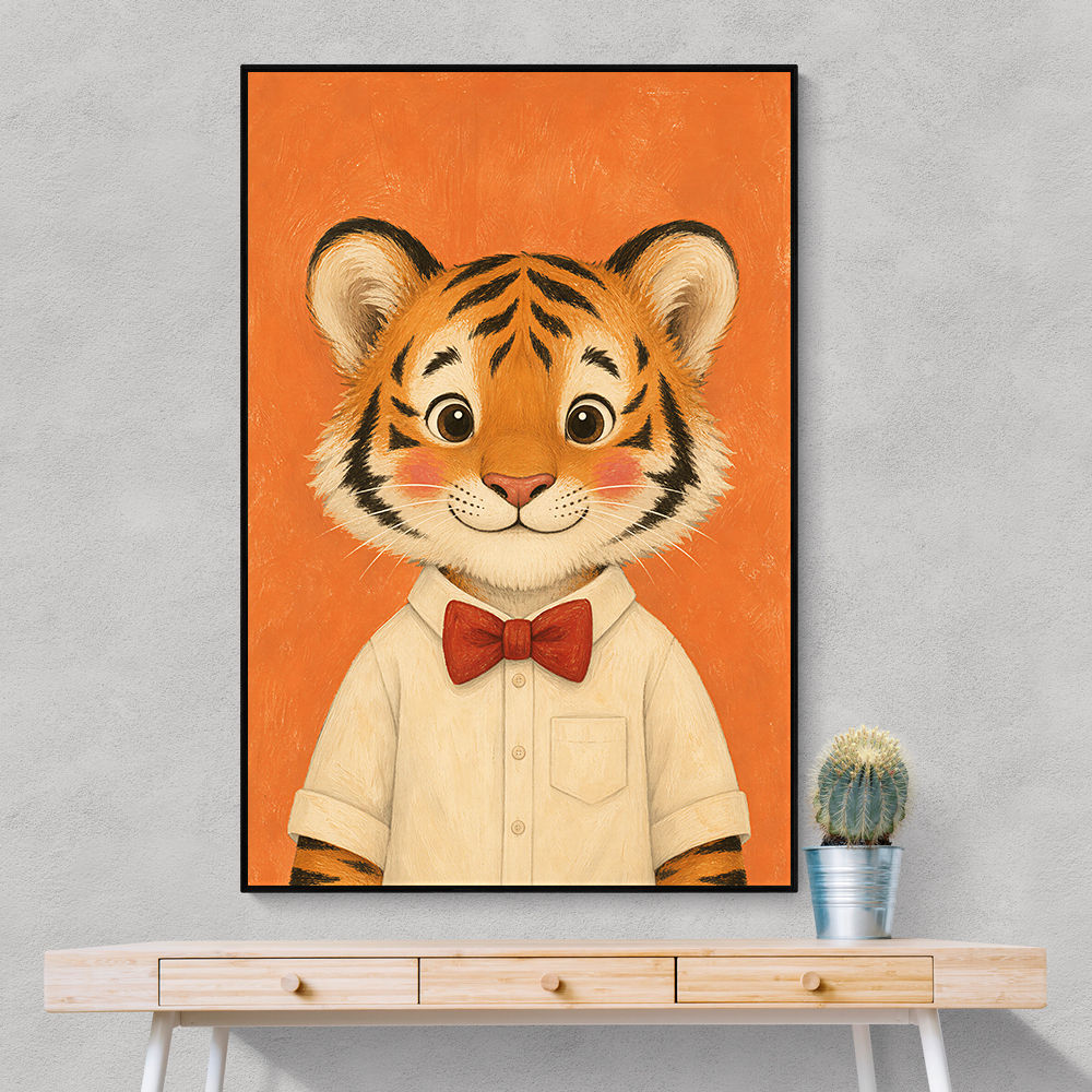 Tiger With Bow Tie