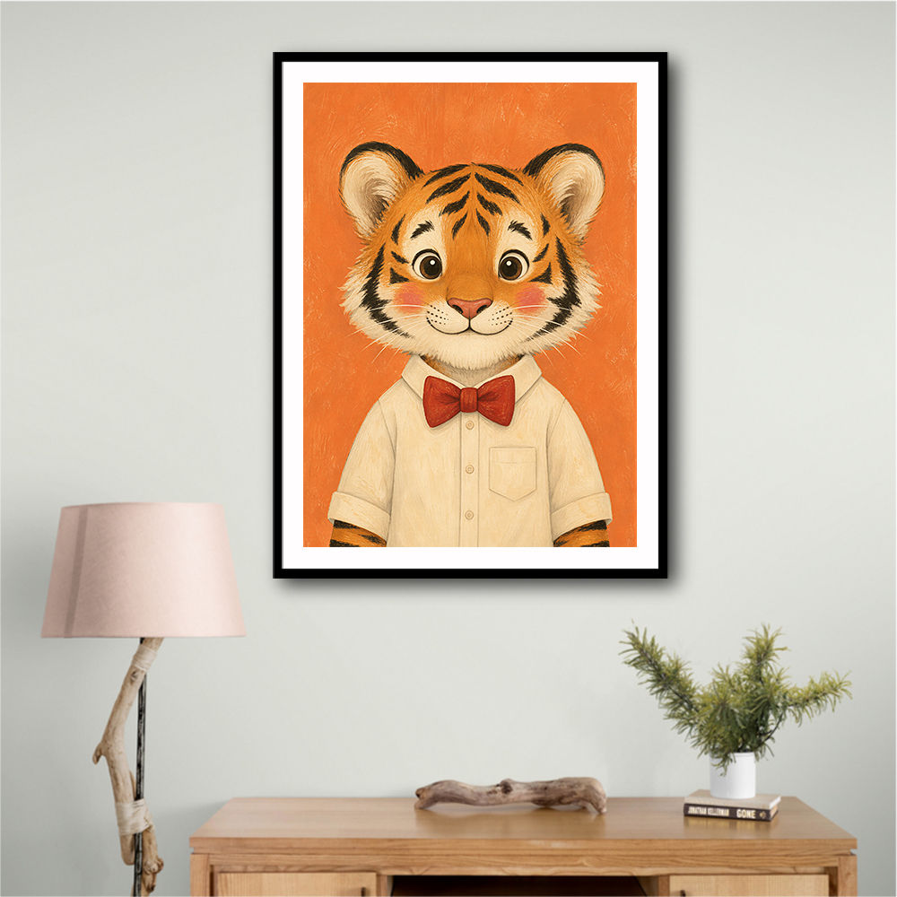Tiger With Bow Tie