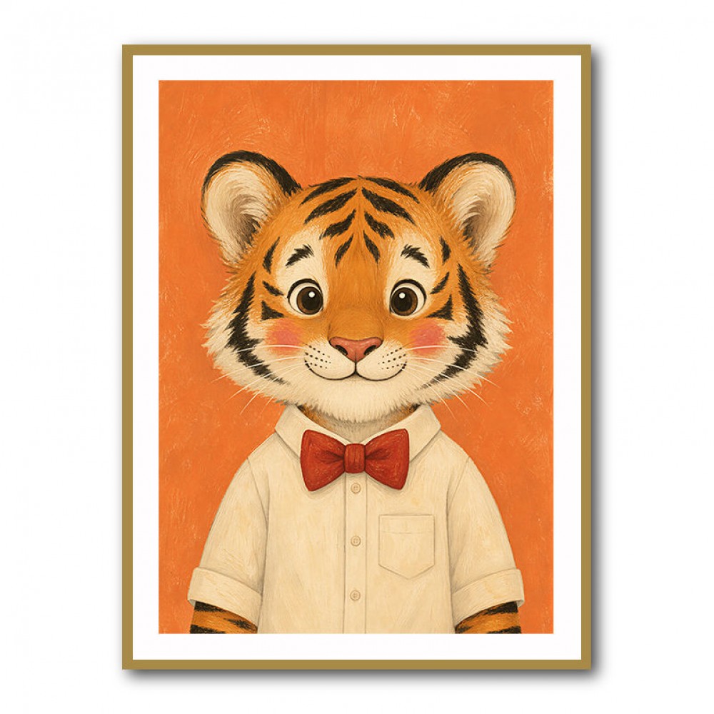 Tiger With Bow Tie