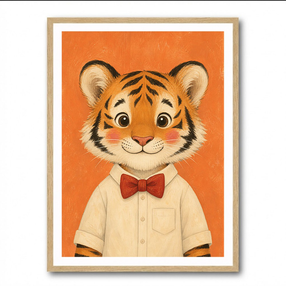 Tiger With Bow Tie