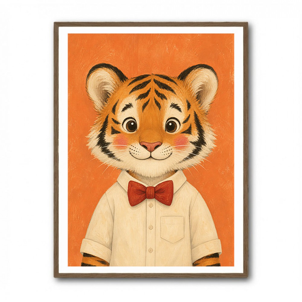 Tiger With Bow Tie