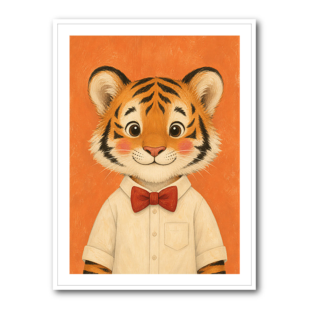 Tiger With Bow Tie